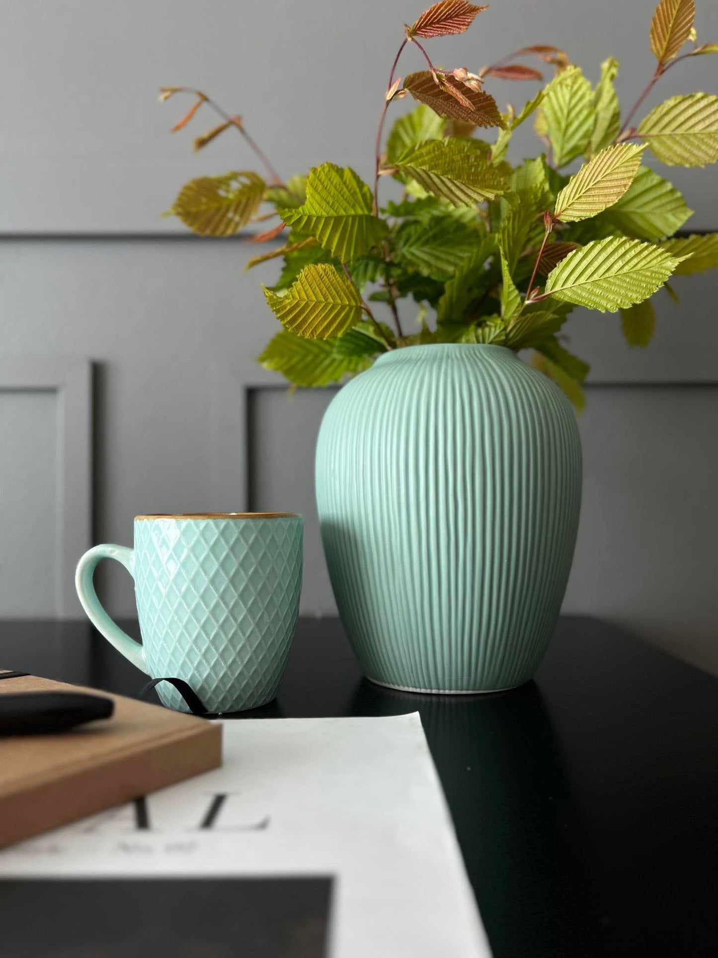 Vase - Keramik mint - VIAMAJA.DK