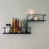 VIAMAJA Regale - Black deluxe - Set mit 2 Regalen