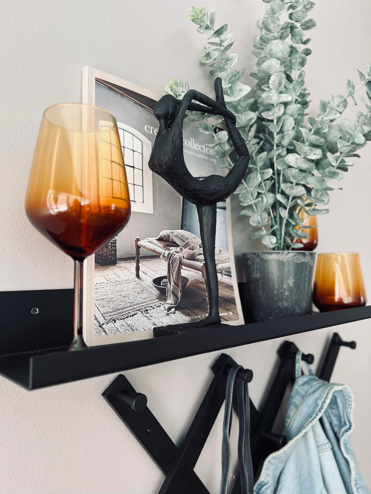 Vinglas LUX – Ravfarvet 490ml - VIAMAJA.DK
