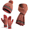 Winter-Set aus weichem Strick