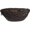 Warsaw Bumbag aus handgeflochtenem Leder - Dark Brown