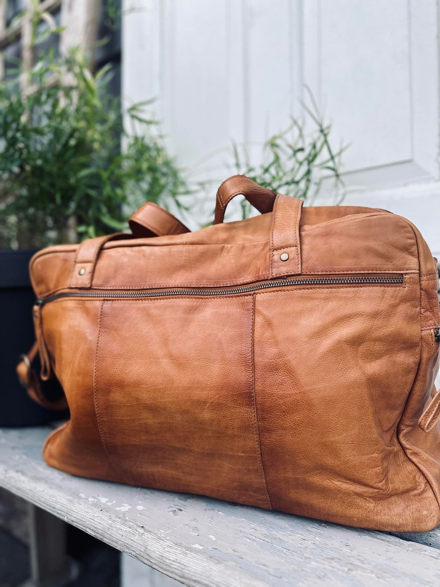 Weekendtaske DREAM Cognac - VIAMAJA.DK