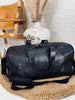 Wochenendtasche Holdall aus schwarzem Leder
