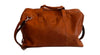 Weekender aus Cognac-Büffelleder
