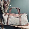 Wochenendtasche aus Leder und Canvas - Canvas HUNTER