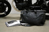 Weekender-Tasche aus schwarzem Büffelleder