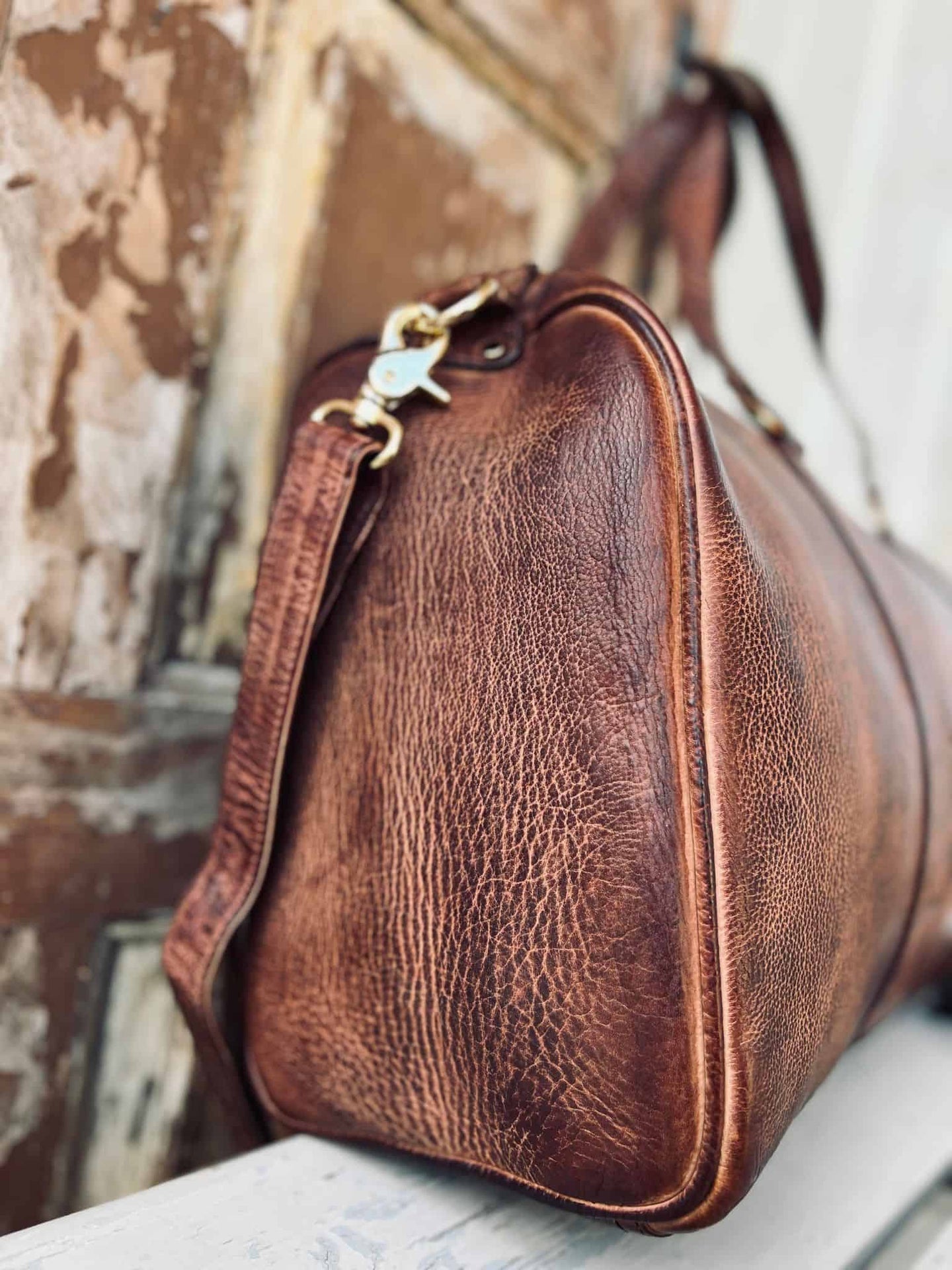 Weekendtaske TRAVEL Cognac - VIAMAJA.DK