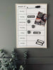 Whiteboard mit 10 Teilen