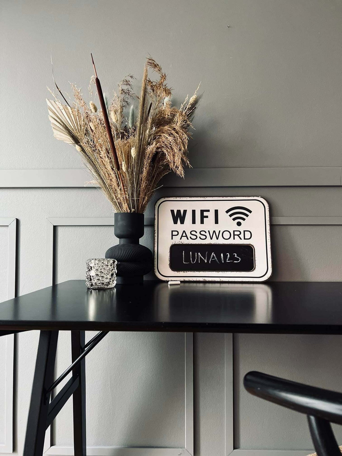 WIFI Skilt med kridt - Hvid - VIAMAJA.DK