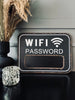 WIFI Schild mit Kreide - Schwarz