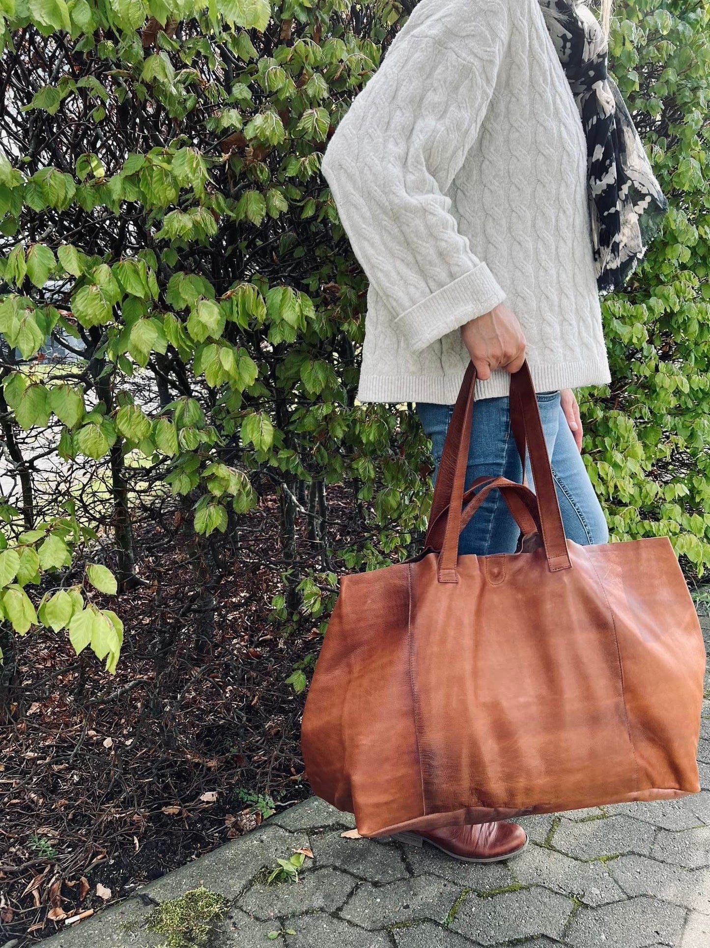 XL KAYA Shopper - Walnut - VIAMAJA.DK