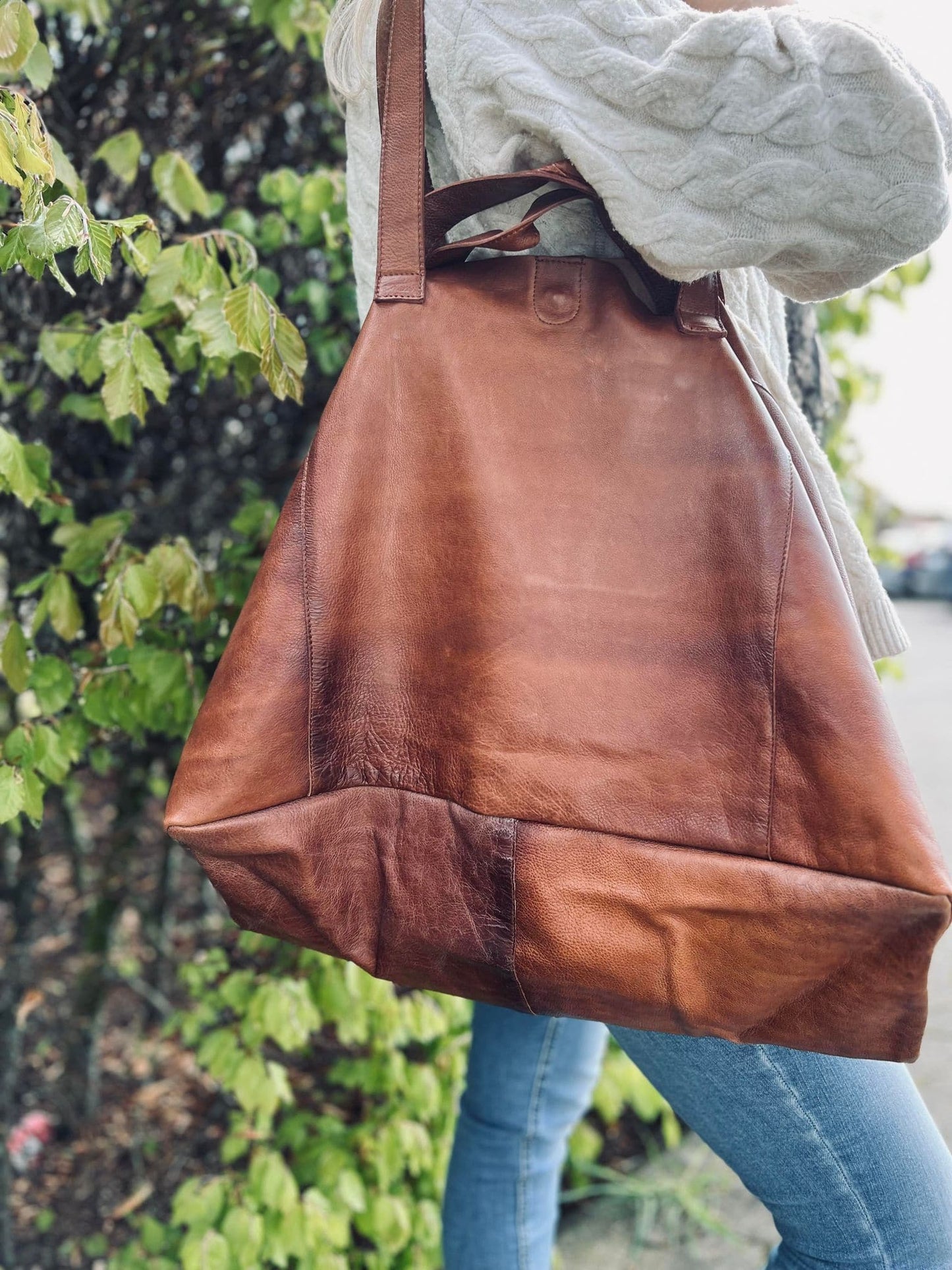 XL KAYA Shopper - Walnut - VIAMAJA.DK